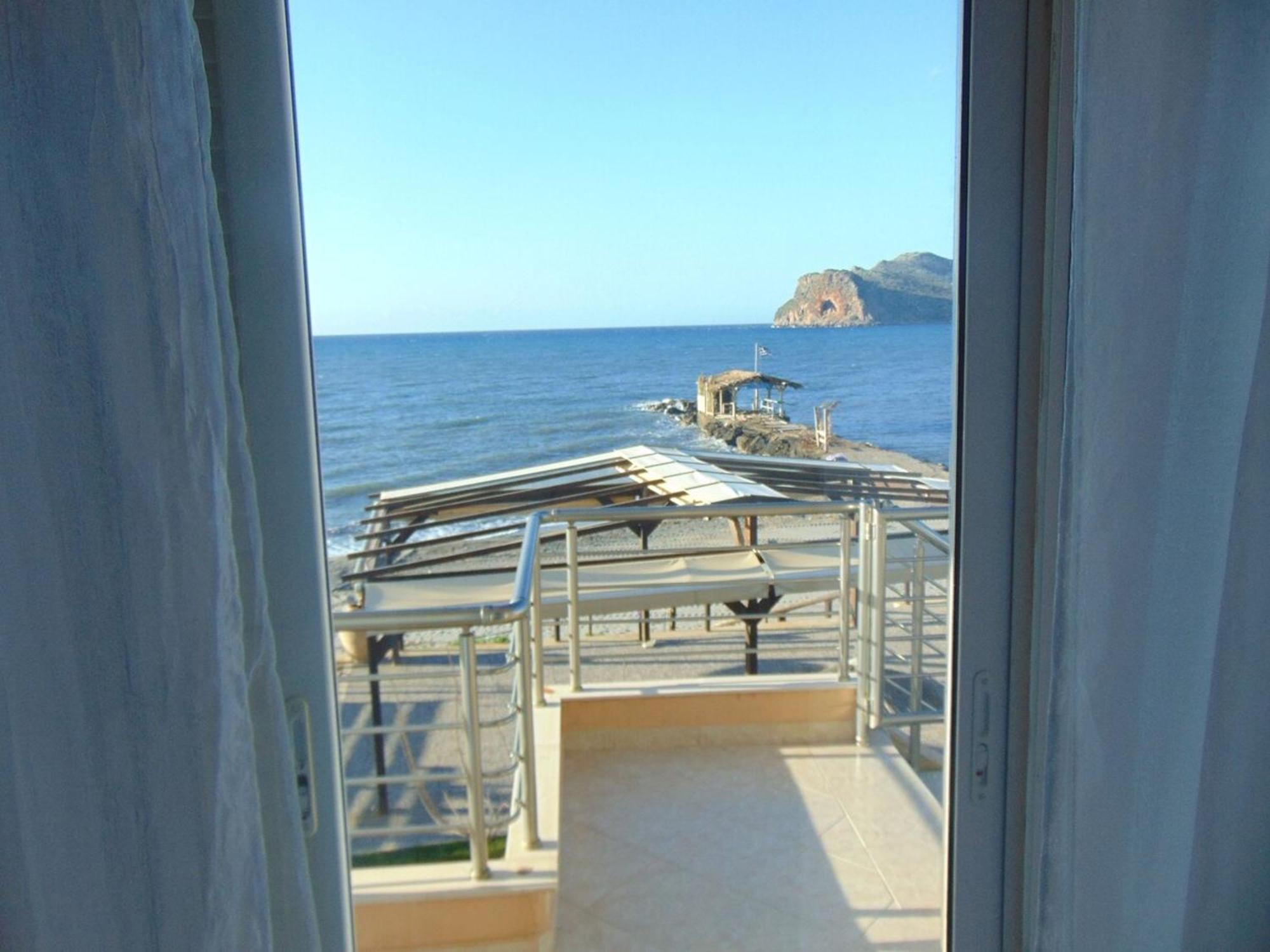 Comfy Beachfront Litinas Casa With Seaview Chania  Luaran gambar