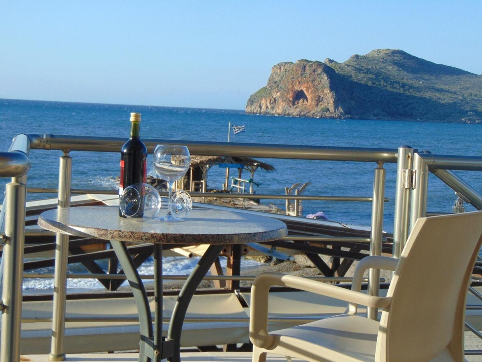 Comfy Beachfront Litinas Casa With Seaview Chania  Luaran gambar